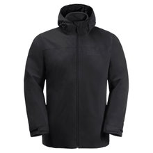Jack Wolfskin Winterjacke Taubenberg 3in1 (wasser- und winddicht, Fleece-Innenjacke) schwarz Herren